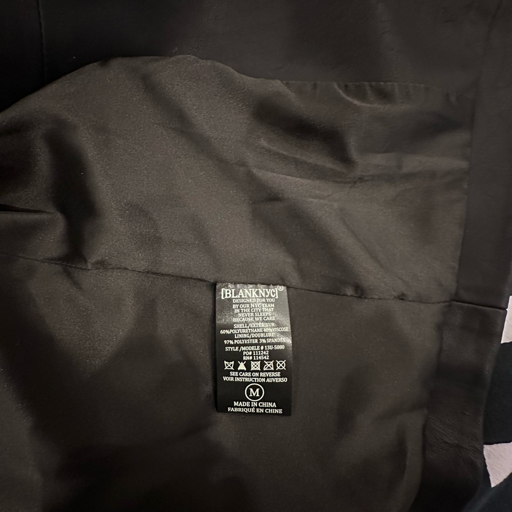 NWT BlankNYC Women’s Vegan Leather Jacket, Medium - Picture 7 of 7